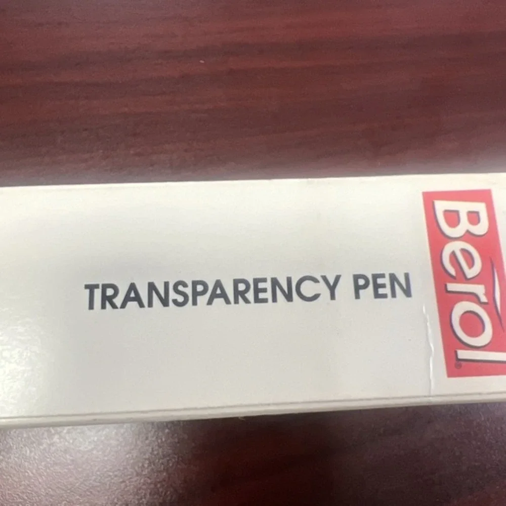 Lot Of 2 VTG Berol Transparency Pens Black‎ Non-permanent 1992 New Old Stock
